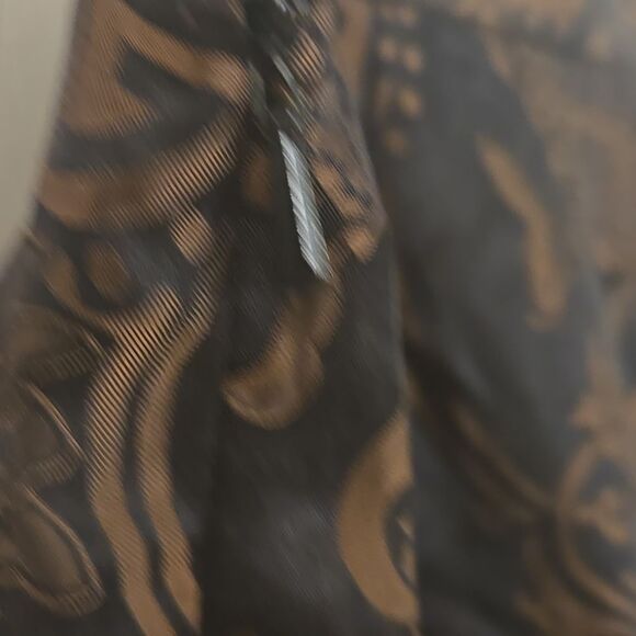 Shanghai Tang Black and Brown Relaxed Fit Pants - Picture 8 of 8